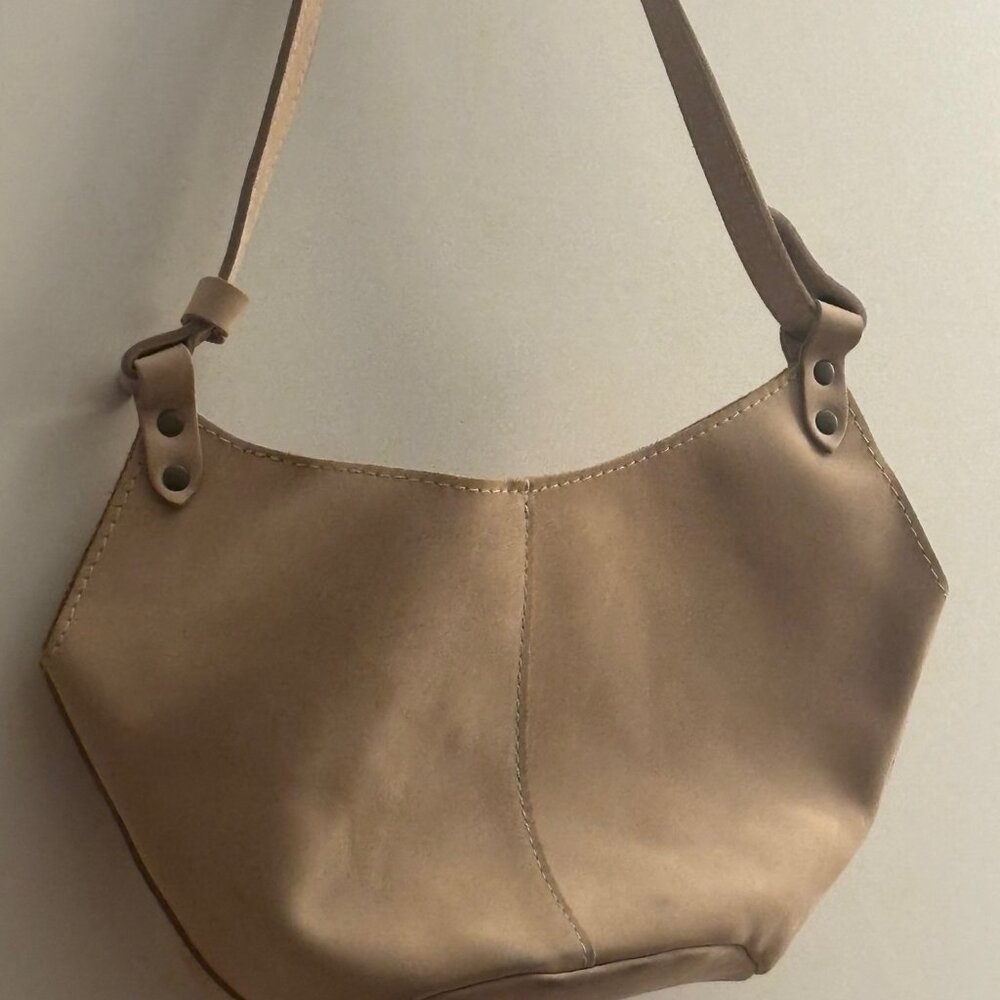 Beige Suede Handbag